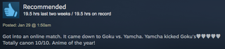 Illustration for article titled Dragon Ball FighterZ, As Told By Steam Reviews